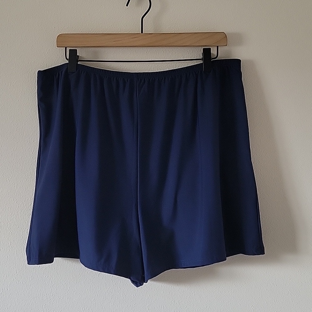 NWT T.H.E. Swimwear Topanga Swim‎ Short Navy Size 22W